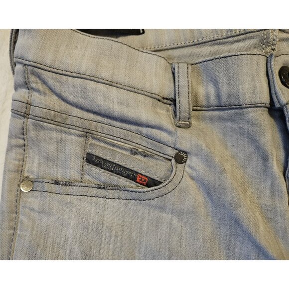 DIESEL D.N.A. Belthy 0676M Stretch Women Jeans W25/L30 Slim Straight Low Waist - Picture 3 of 15